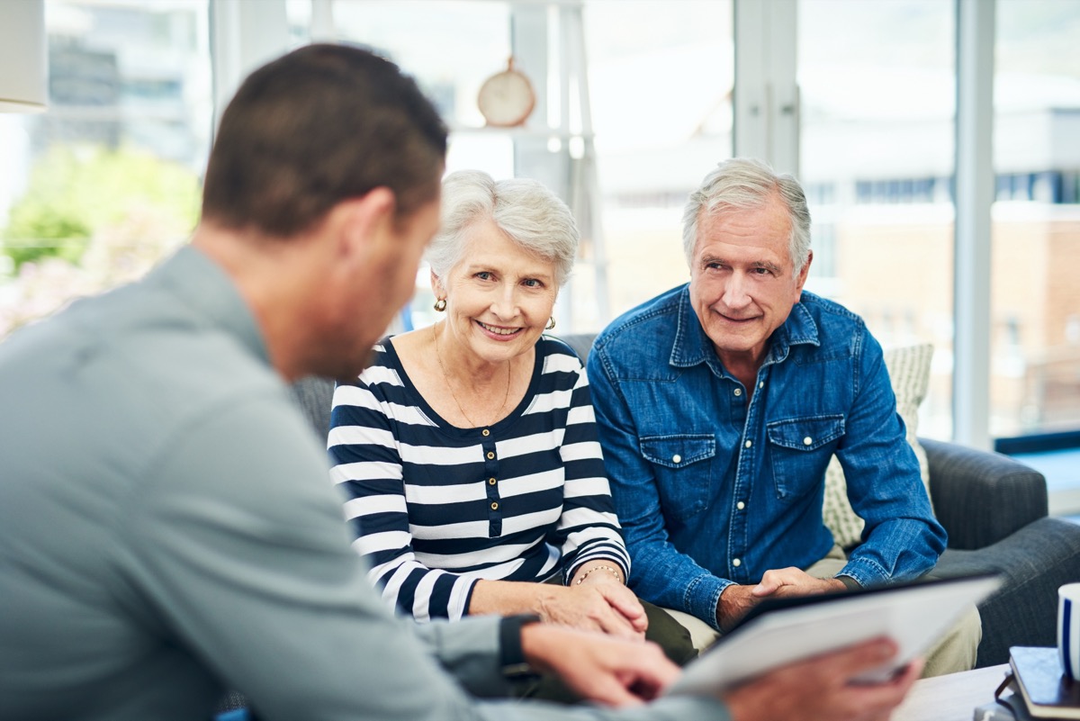 A Patient Advocate meeting with a couple