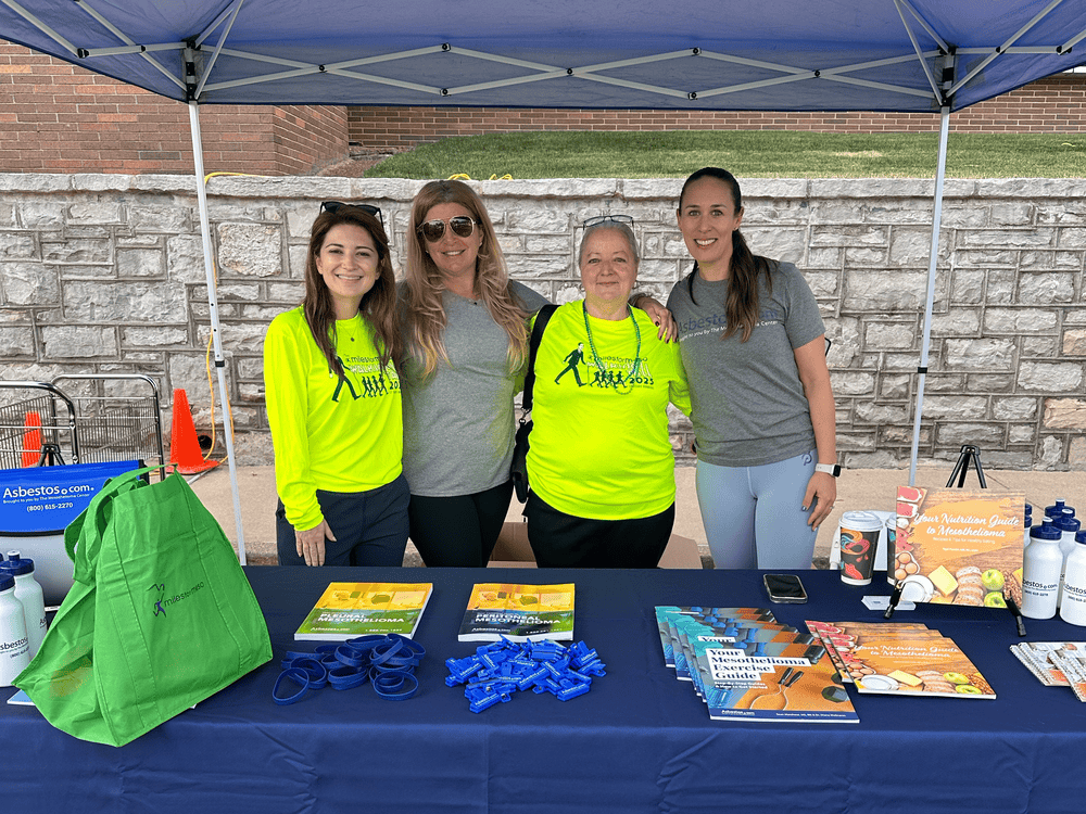 Asbestos.com team volunteering at a community fundraising event