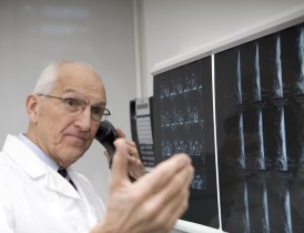 Doctor on phone Doctor on phone