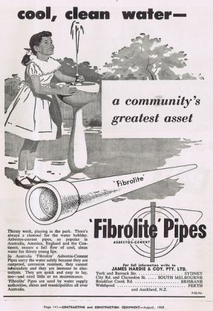 Fibrolite water pipes