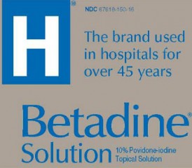 Betadine label
