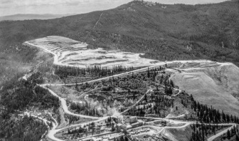 Historic photo of mining in Libby,Montana
