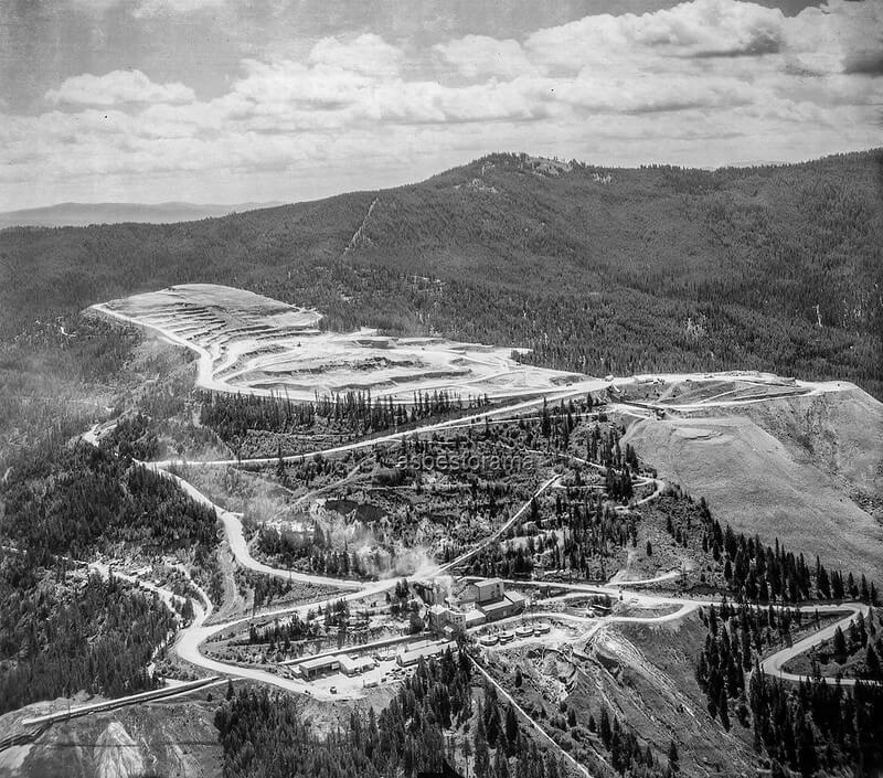 Bird's eye view of Libby, Montana