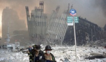 Firefighters at 9/11 Ground Zero in New York City