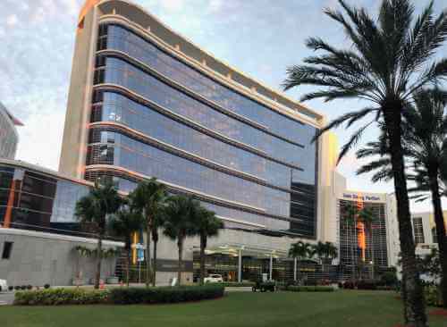 Exterior of glass AdventHealth building