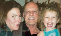Al Schwartz, wife Rebecca and Olivia