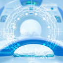 Artificial Intelligence overly of CT scanner