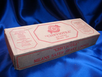 Chrysotile Asbestos Brake Set Box