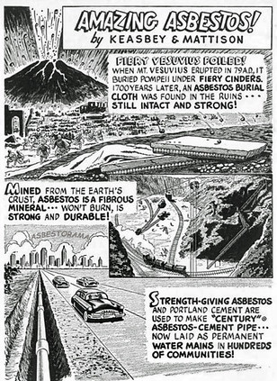 Asbestos Volcano Cartoon