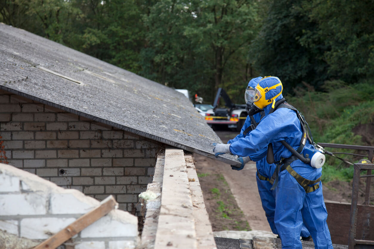 Asbestos cleanup.