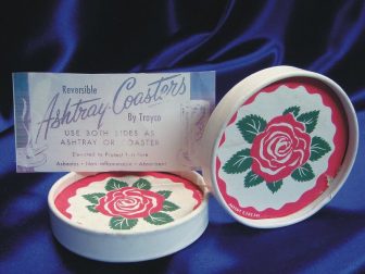 Asbestos flowered coasters