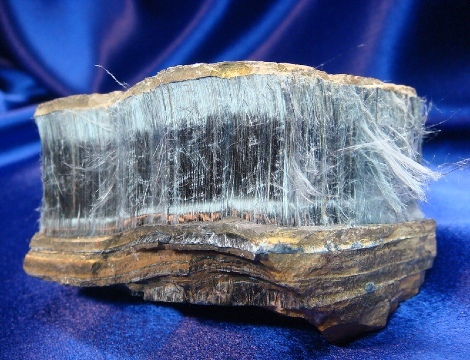 Blue crocidolite asbestos