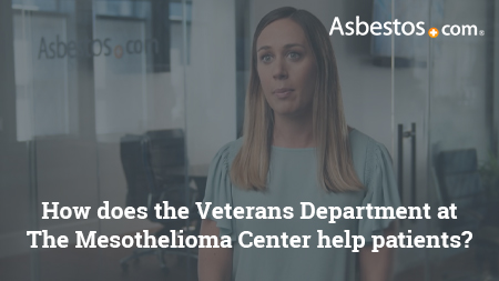 Video of VA-accredited claims agent Danielle DiPietro explaining how we are able to help veterans with mesothelioma access their VA benefits more smoothly