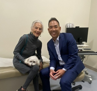 Dr Velotta with Lawanda Ultan. Image courtesy of Dr. Velotta