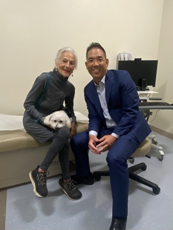 Dr Velotta with Lawanda Ultan. Image courtesy of Dr. Velotta