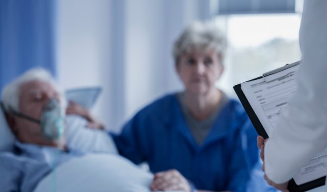 Elderly cancer patient