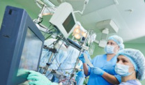 Doctors with medical equipment