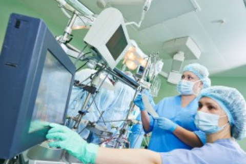 Doctors with medical equipment