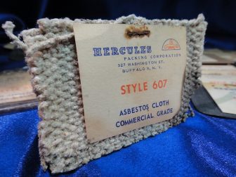 Hercules asbestos cloth sample