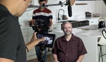 Michael Cole at Asbestos,com video shoot