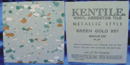 Kentile green and gold floor tile