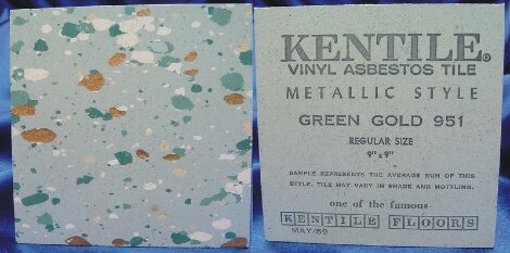 Kentile green and gold floor tile
