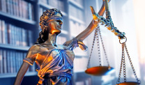 Lady Justice In Law Office