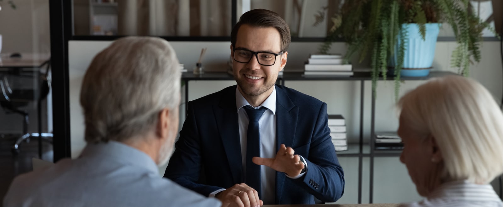 Lawyer with Clients