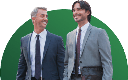 Two males lawyers walking together