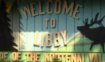 Libby, Montana, welcome sign