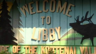 Libby, Montana, welcome sign