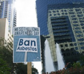 Mesothelioma Awareness Day Ban Asbestos Sign