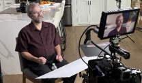Michael Cole at video shoot
