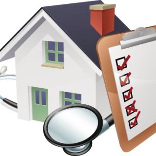 House with stethoscope and checklist