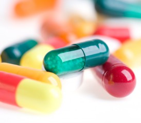 Multicolored pills