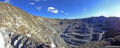 Panoramic view of the LAB-Chrysotile Asbestos Mine in Quebec, Canada