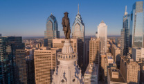 Skyline photo of Philadelphia, PA.