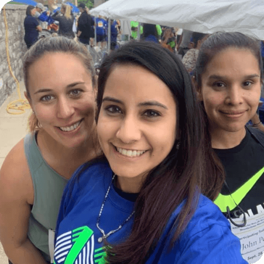 Snehal Smart pictured with Vanessa Blanco and Danielle DiPietro