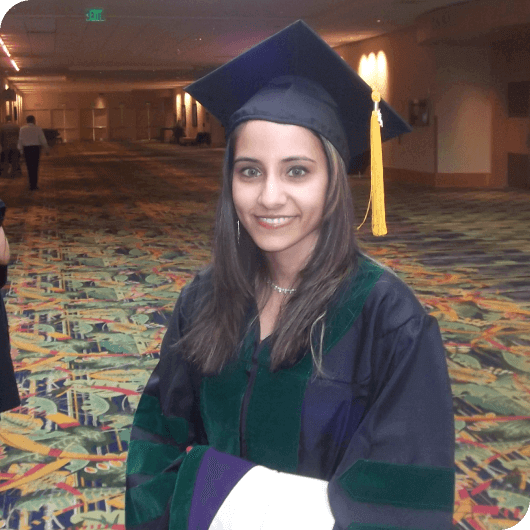 Snehal Smart on her graduation day