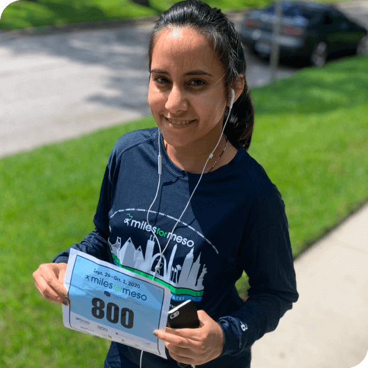 Snehal Smart participating in Miles for Meso