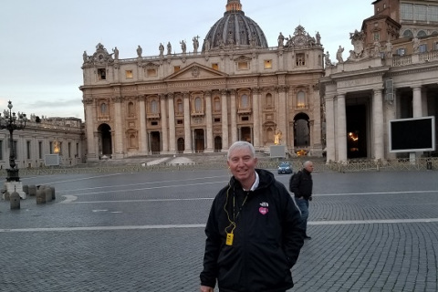 Kevin Hession visiting St. Peter's Basilica