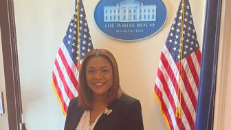 Tamron Little at the White House