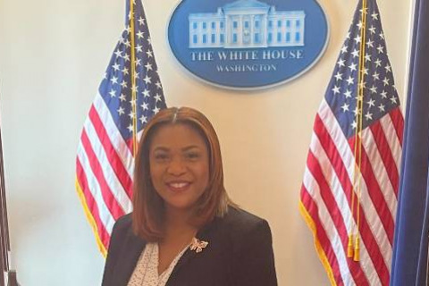 Tamron Little at the White House