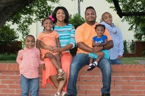 Tamron Little and family