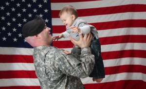 Veteran with Mesothelioma and son