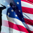 Veteran Saluting Flag