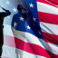 Veteran Saluting Flag