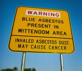 Wittenoom Asbestos Mine Sign