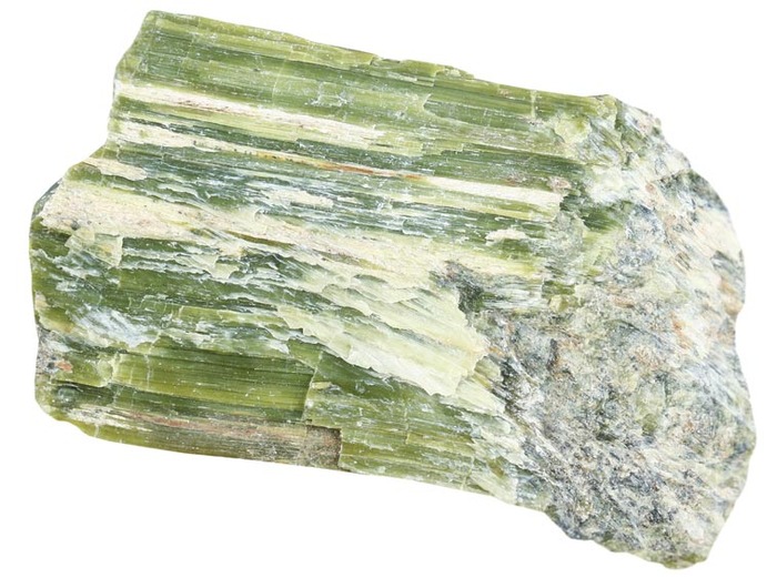 Sample of actinolite asbestos