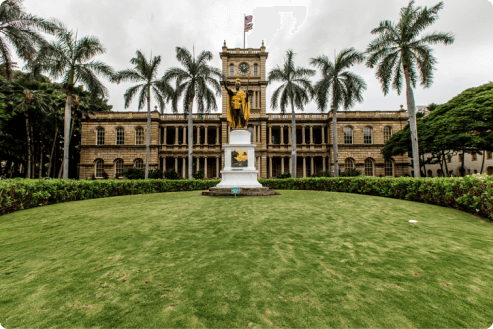 Aliʻiolani Hale building in Hawaii.